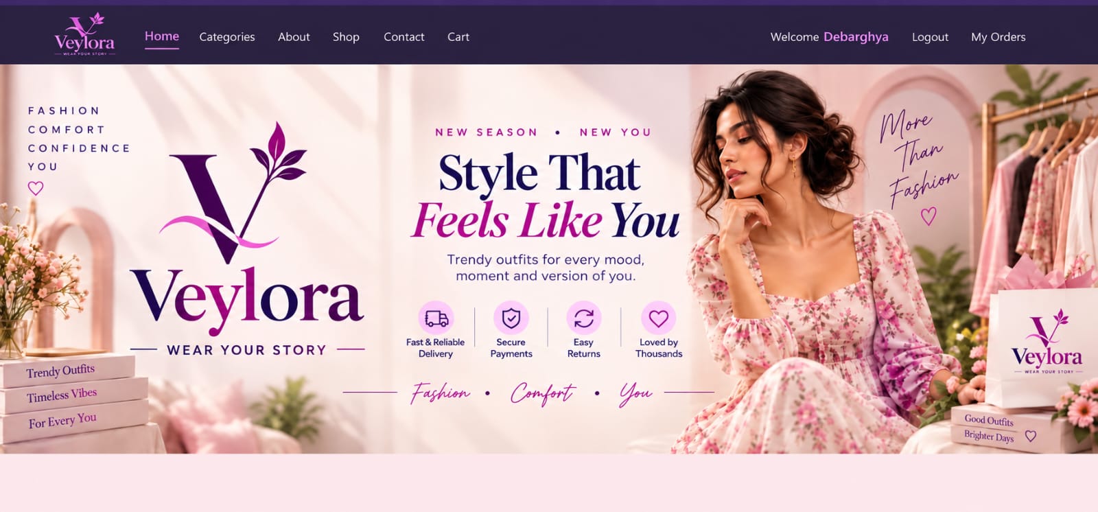 Veylora home page